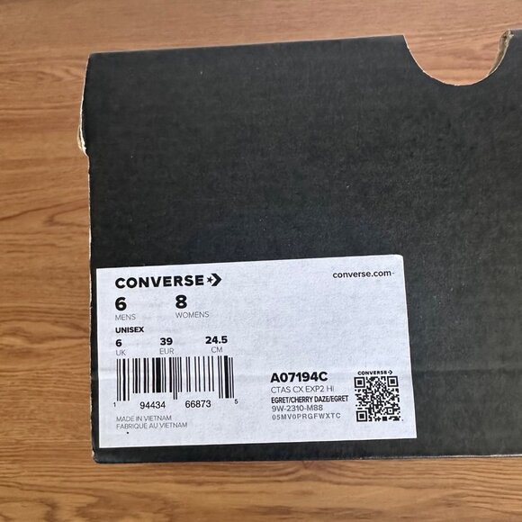 ⭐Converse Chuck Taylor All Star CX Hi Sz 8 Women's Shoes Beige Sneakers A07194C⭐ - Picture 11 of 14